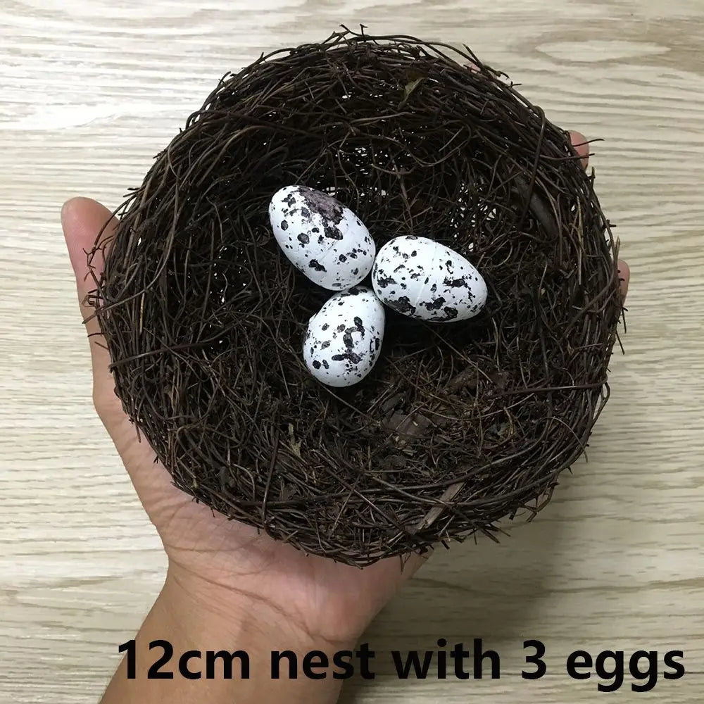 1Set Artificial Birds Straw Nest