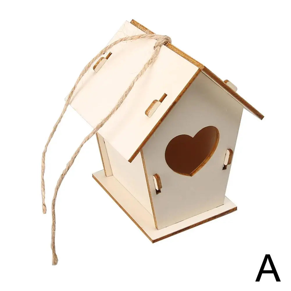 Wooden DIY Bird Nest House