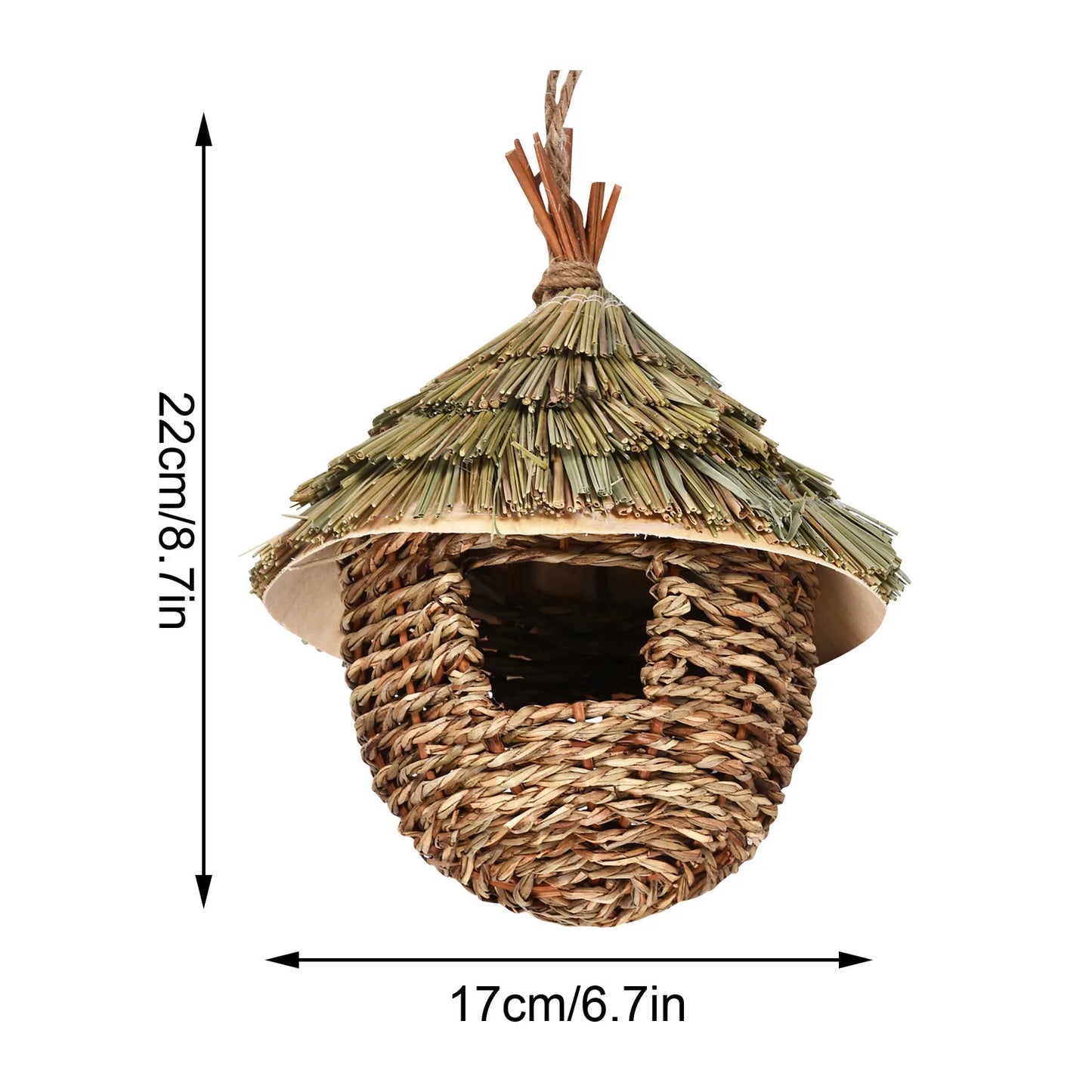 Comfy Woven Natural Bird House