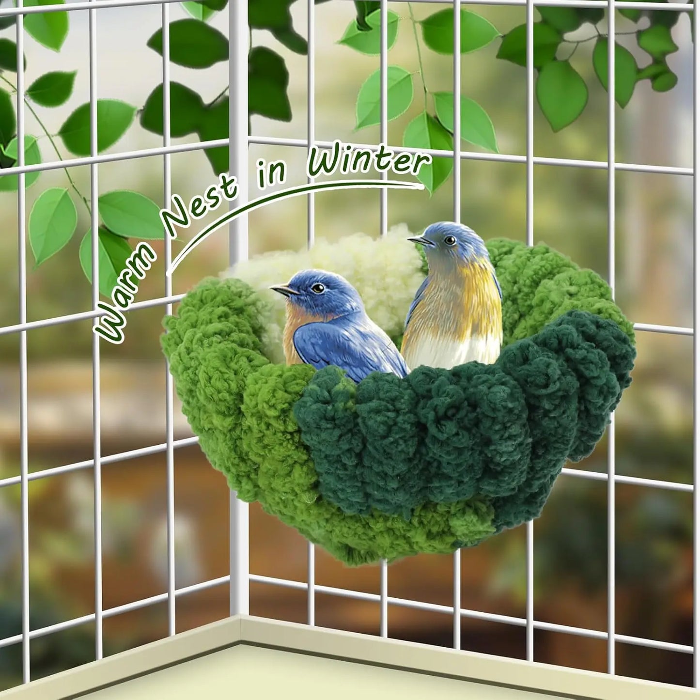 Plush Hanging Bird Bed