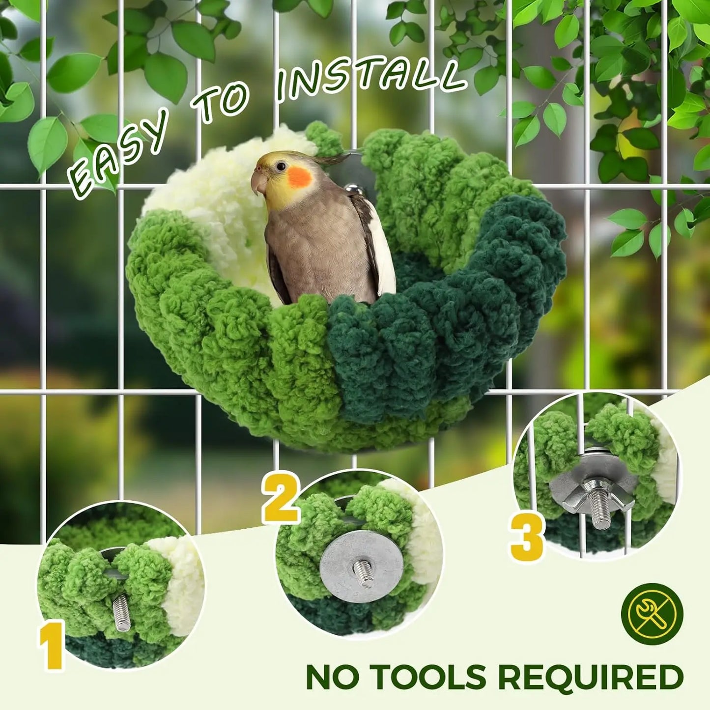 Plush Hanging Bird Bed