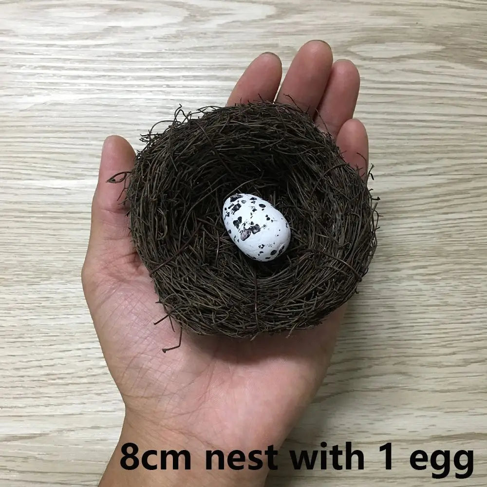 1Set Artificial Birds Straw Nest