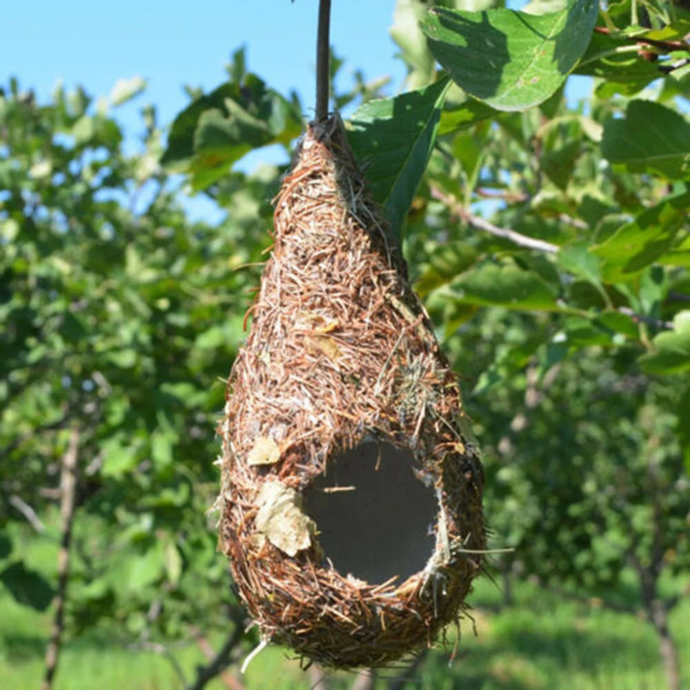 1/2PCS Bird House Natural Grass Hummingbird