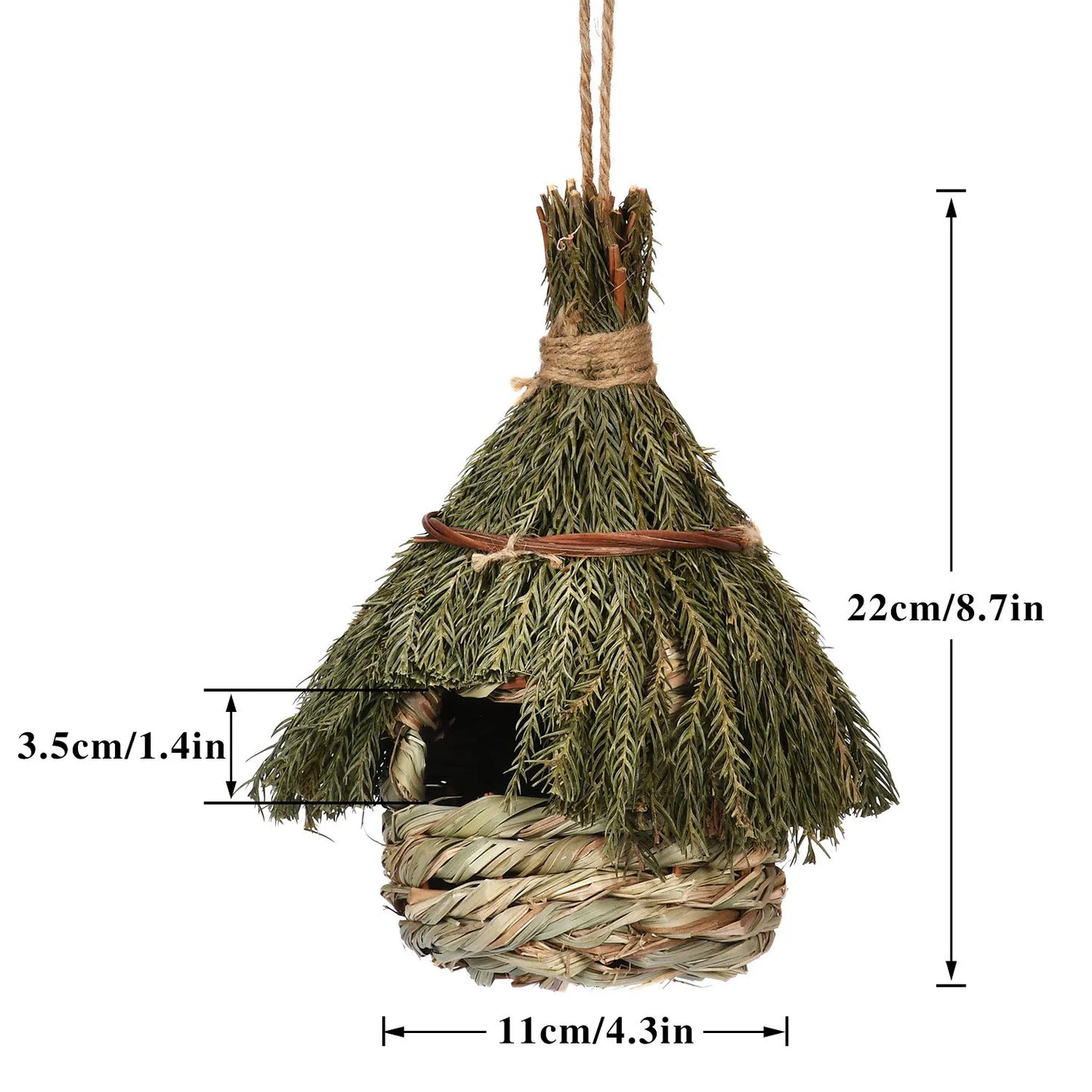 Comfy Woven Natural Bird House