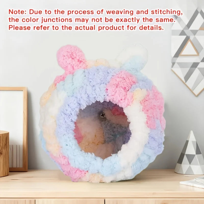 Bird Nest Warm Cotton Nest Parrot Nest Winter Plush Woven Hamster Squirrel Hanging Winter Bird Nest Small Pet Nest