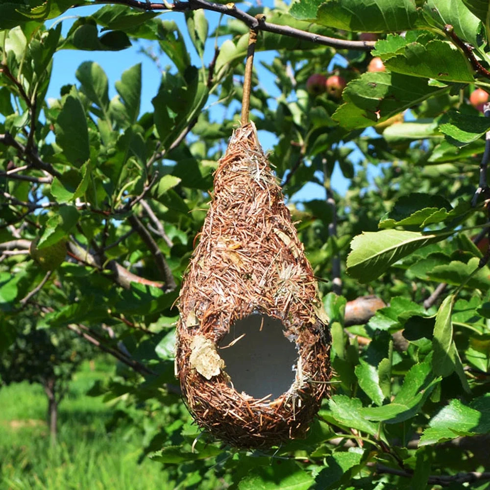 1/2PCS Bird House Natural Grass Hummingbird
