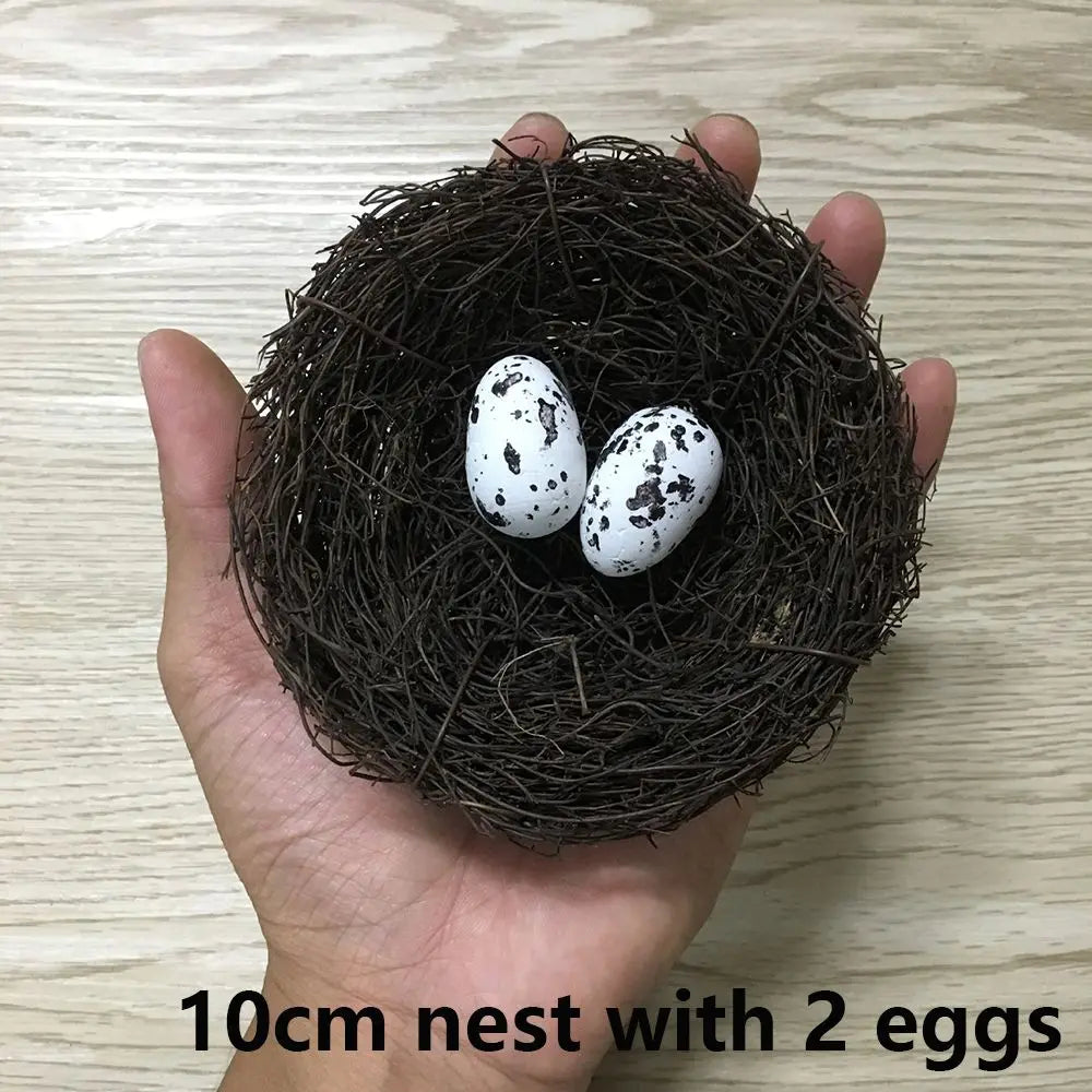 1Set Artificial Birds Straw Nest