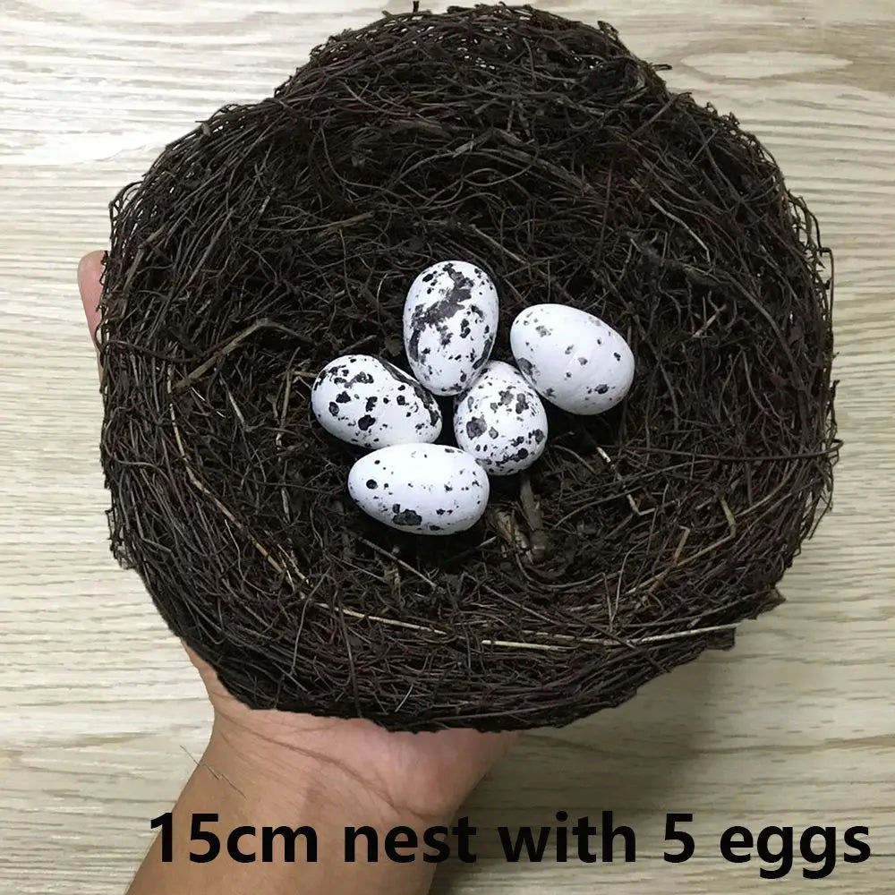 1Set Artificial Birds Straw Nest