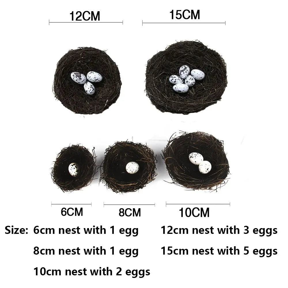 1Set Artificial Birds Straw Nest