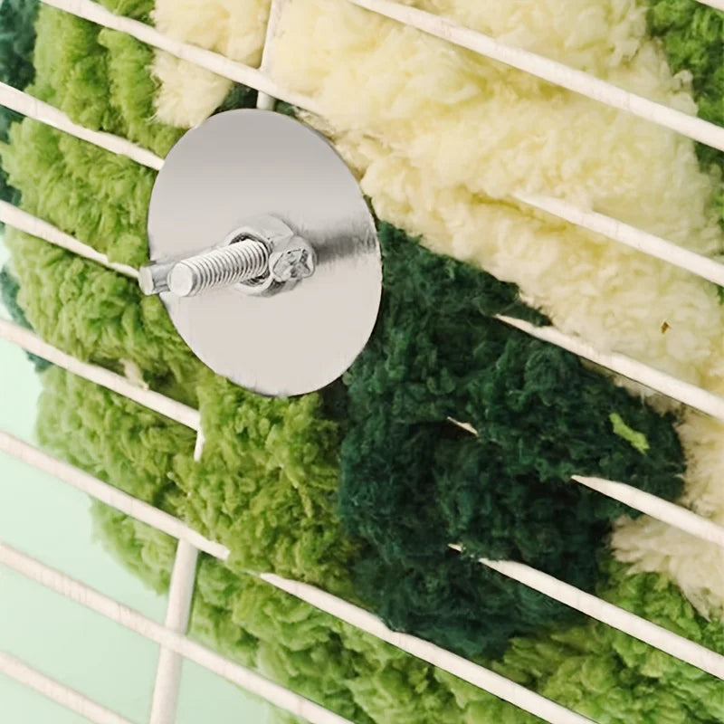 Bird Nest Warm Cotton Nest Parrot Nest Winter Plush Woven Hamster Squirrel Hanging Winter Bird Nest Small Pet Nest