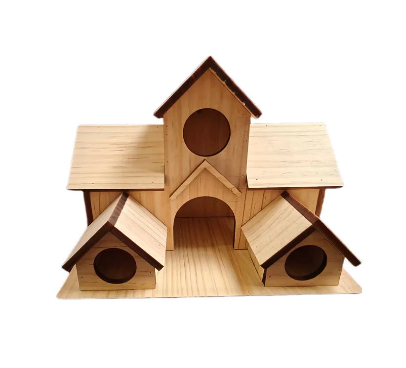 Handmade Waterproof Natural Wooden Bird House