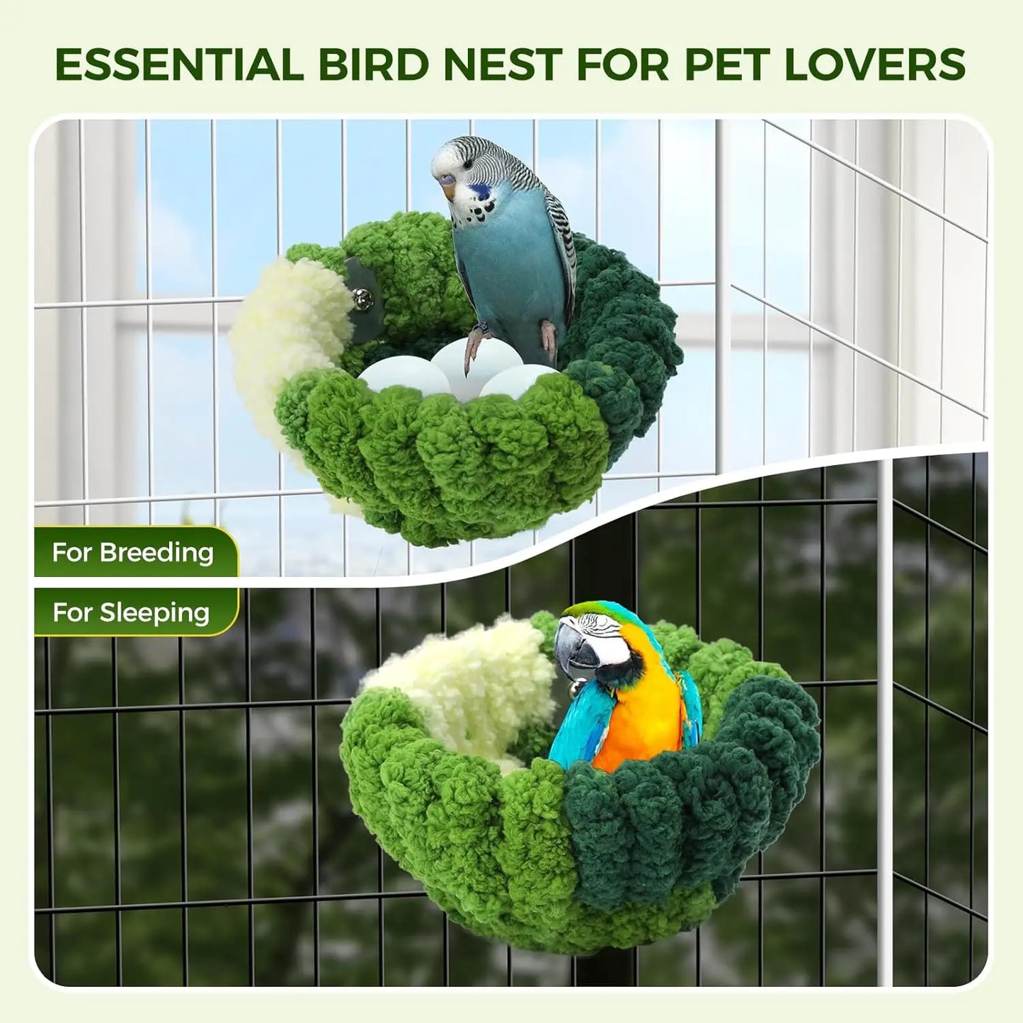 Plush Hanging Bird Bed