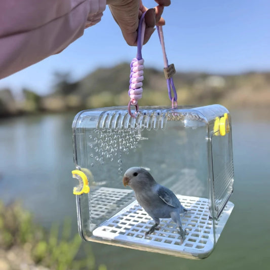 Bird Carrier Portable Clear Cage